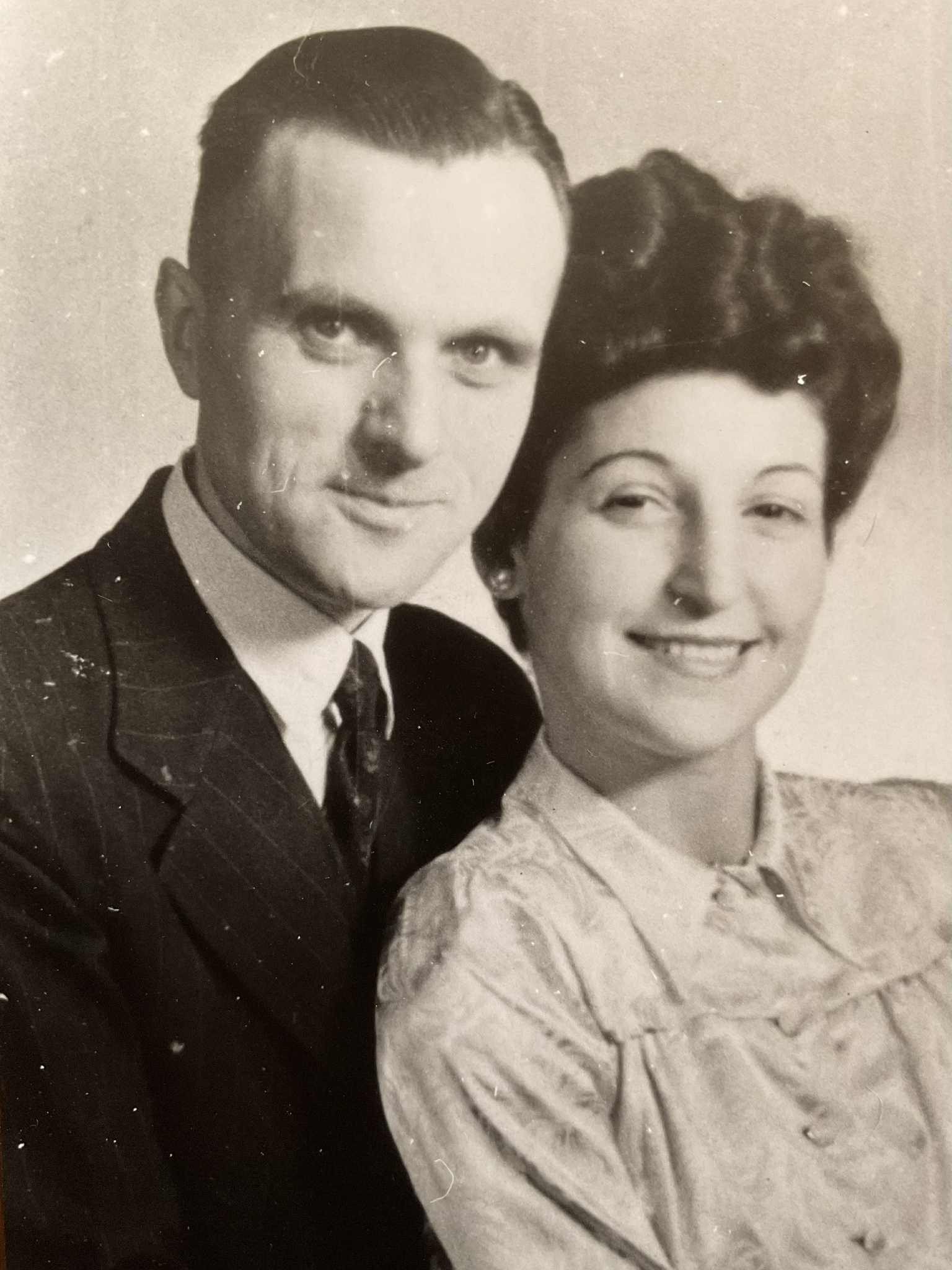 Henriette (Jetje) Swaab with her second husband, J. Haverschmidt, in Haarlem after the war.
